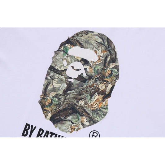 A BATHING APE BAPE TREE EDGE CAMO BY BATHING APE RELAXED FIT TEE WHITE