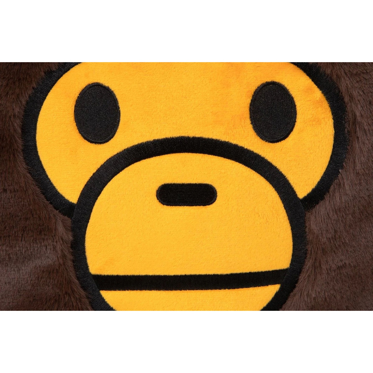A BATHING APE BAPE BABY MILO STORE BABY MILO FUR TOTE BAG BROWN