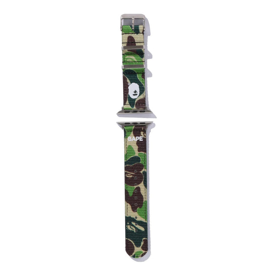 A BATHING APE BAPE ABC CAMO NATO BAND FOR APPLE WATCH GREEN