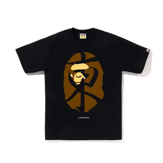 A BATHING APE BAPE TOKYO EXCLUSIVE APE HEAD TEE BLACK