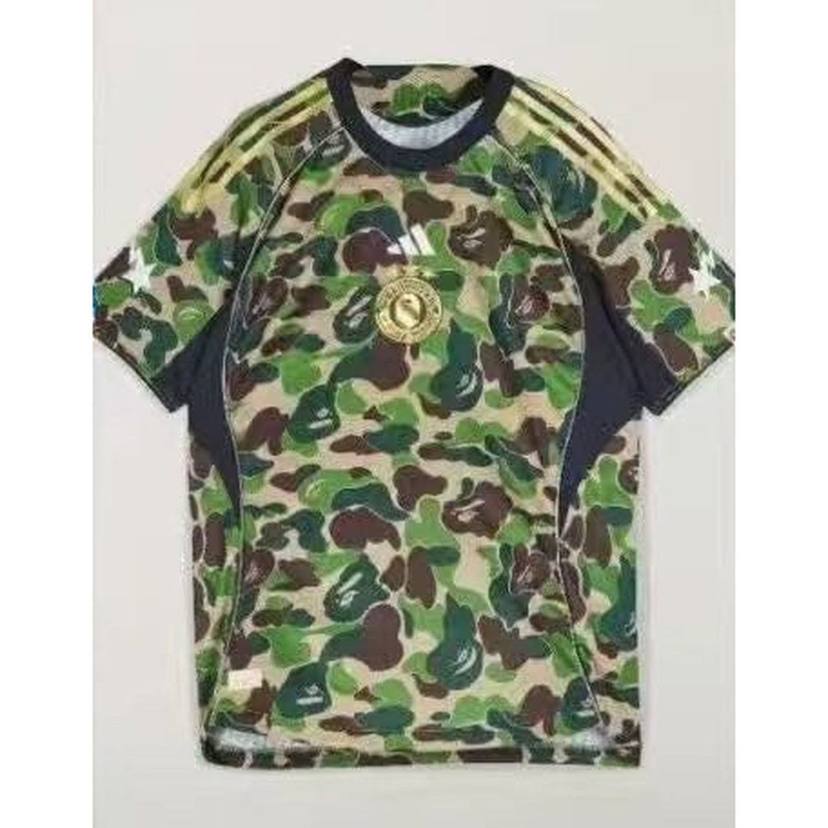 A BATHING APE BAPE ADIDAS - FB JERSEY TOP GREEN