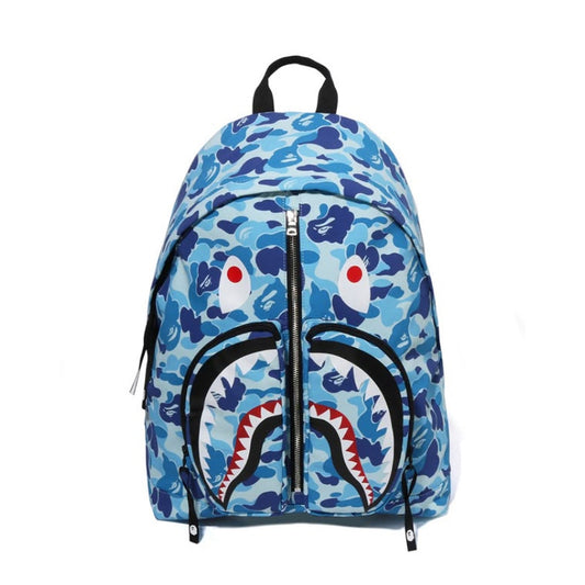 A BATHING APE BAPE ABC CAMO SHARK DAYPACK BLUE