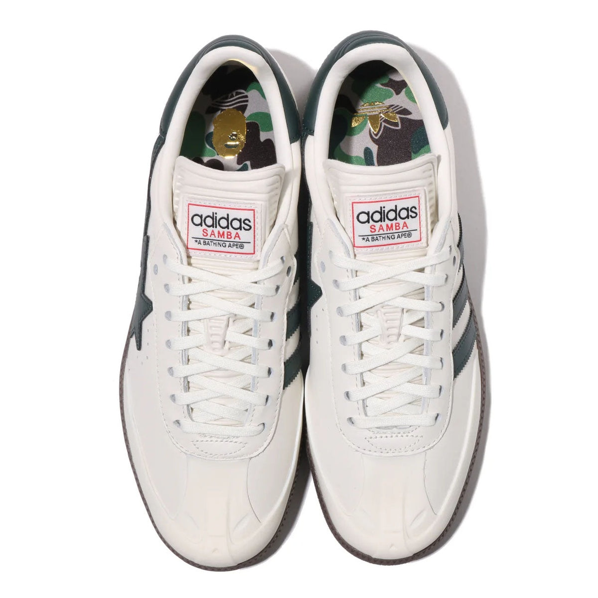 A BATHING APE BAPE ADIDAS World Cup Pack SAMBA IVORY