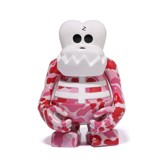 A BATHING APE BAPE BOUNTY HUNTER ABC CAMO SKULL- KUN FIGURE PINK