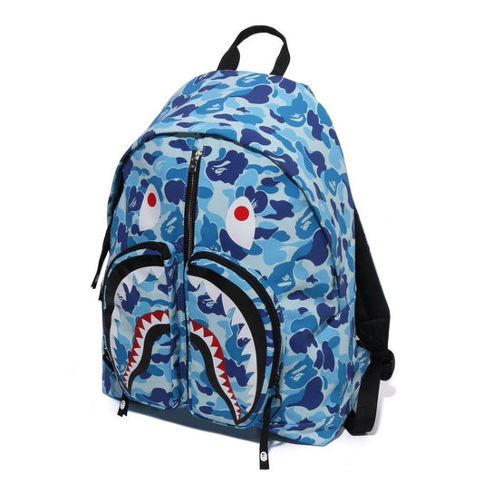 A BATHING APE BAPE ABC CAMO SHARK DAYPACK BLUE
