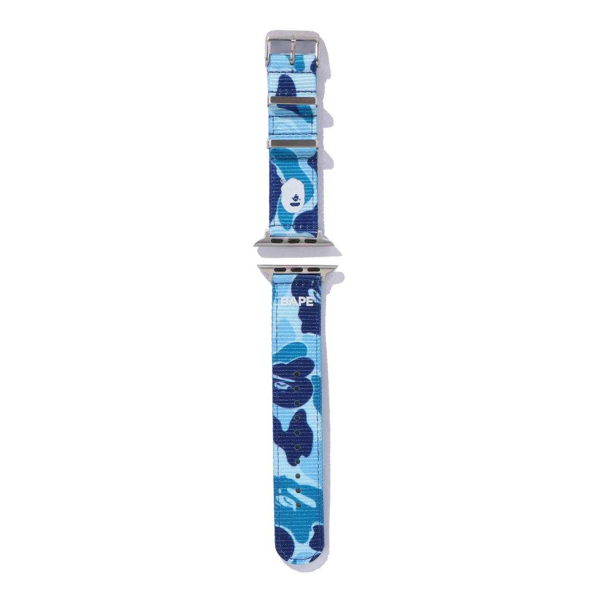 A BATHING APE BAPE ABC CAMO NATO BAND FOR APPLE WATCH BLUE