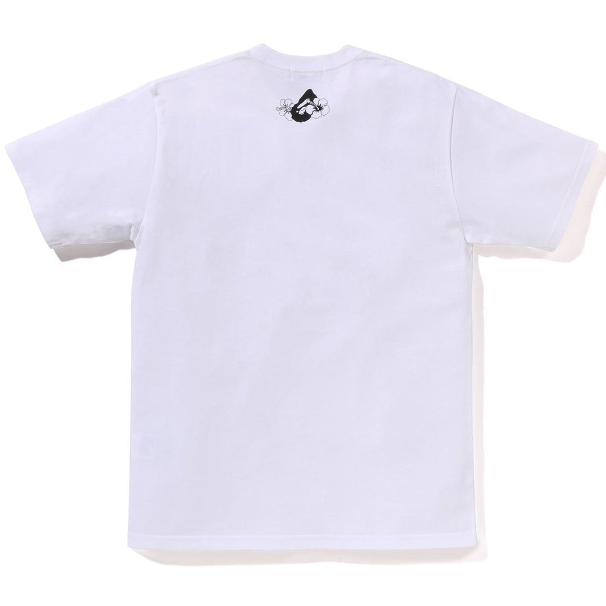 A BATHING APE BAPE ABC RESORT CAMO POCKET COLLEGE TEE WHITE
