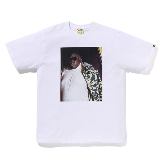 A BATHING APE BAPE SHAWN MORTENSEN BIGGIE TEE WHITE