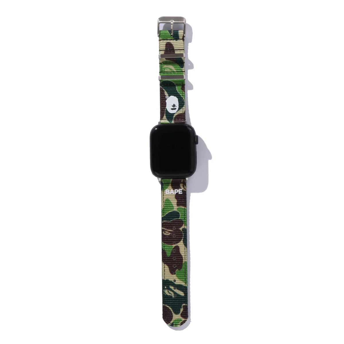 A BATHING APE BAPE ABC CAMO NATO BAND FOR APPLE WATCH GREEN