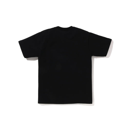 A BATHING APE BAPE COLOR CAMO COLLEGE TEE BLACK NAVY