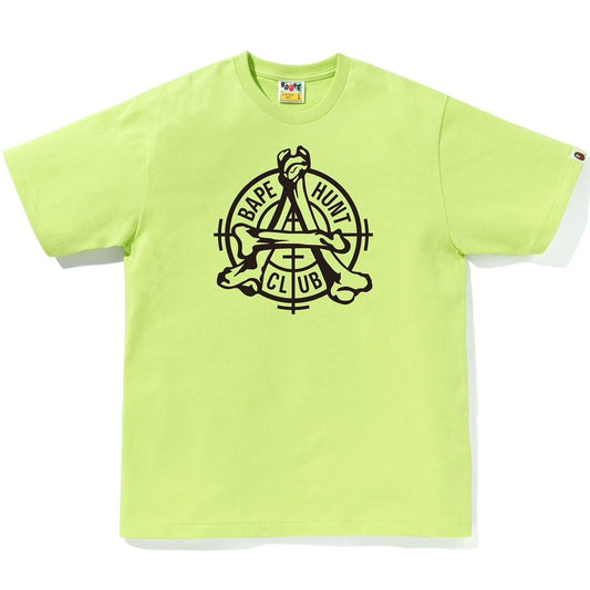A BATHING APE BAPE HUNT CLUB TEE LIGHT GREEN