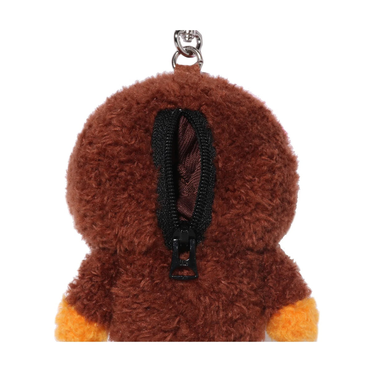 A BATHING APE BAPE BABY LISA PLUSH DOLL KEYCHAIN COIN BAG BROWN