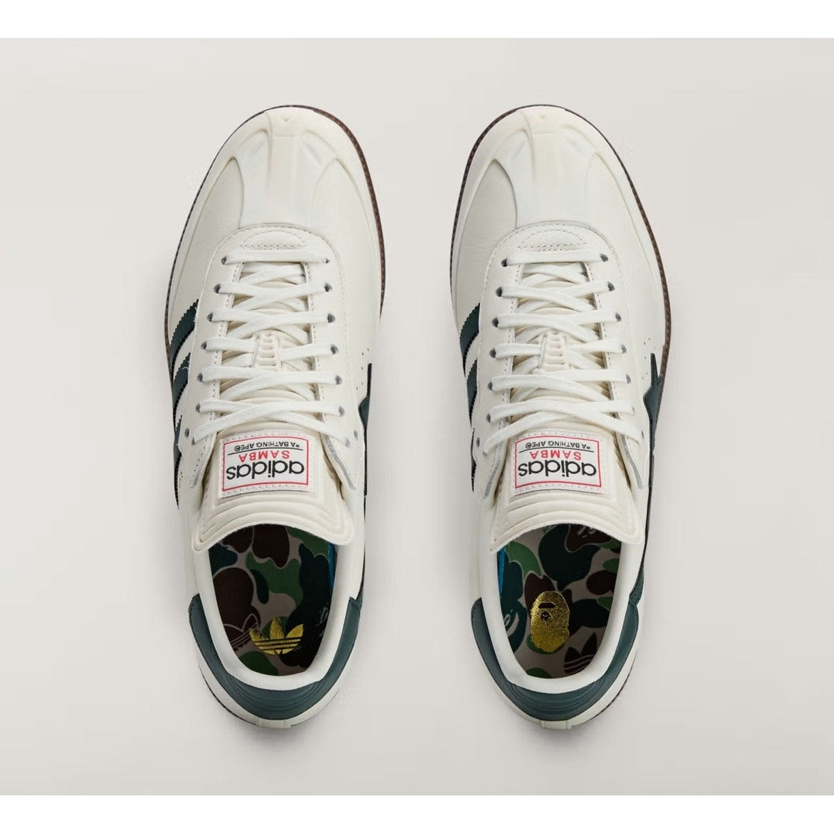 A BATHING APE BAPE ADIDAS World Cup Pack SAMBA IVORY