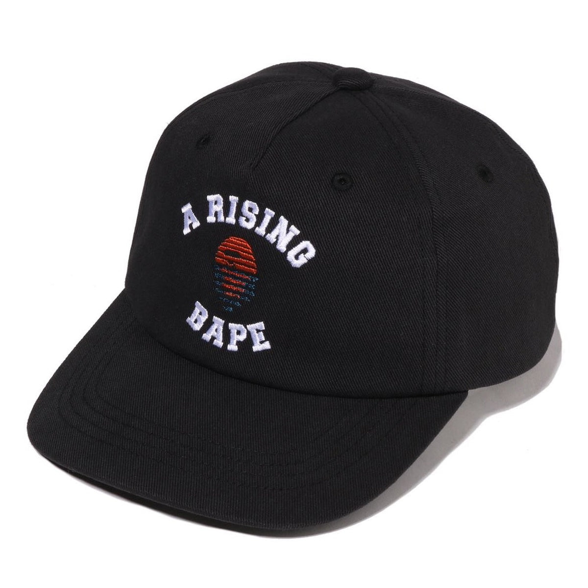 A BATHING APE A RISING BAPE PANEL CAP BLACK