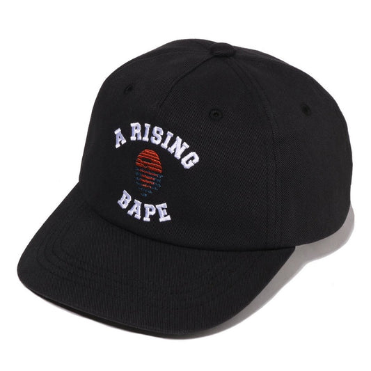 A BATHING APE A RISING BAPE PANEL CAP BLACK