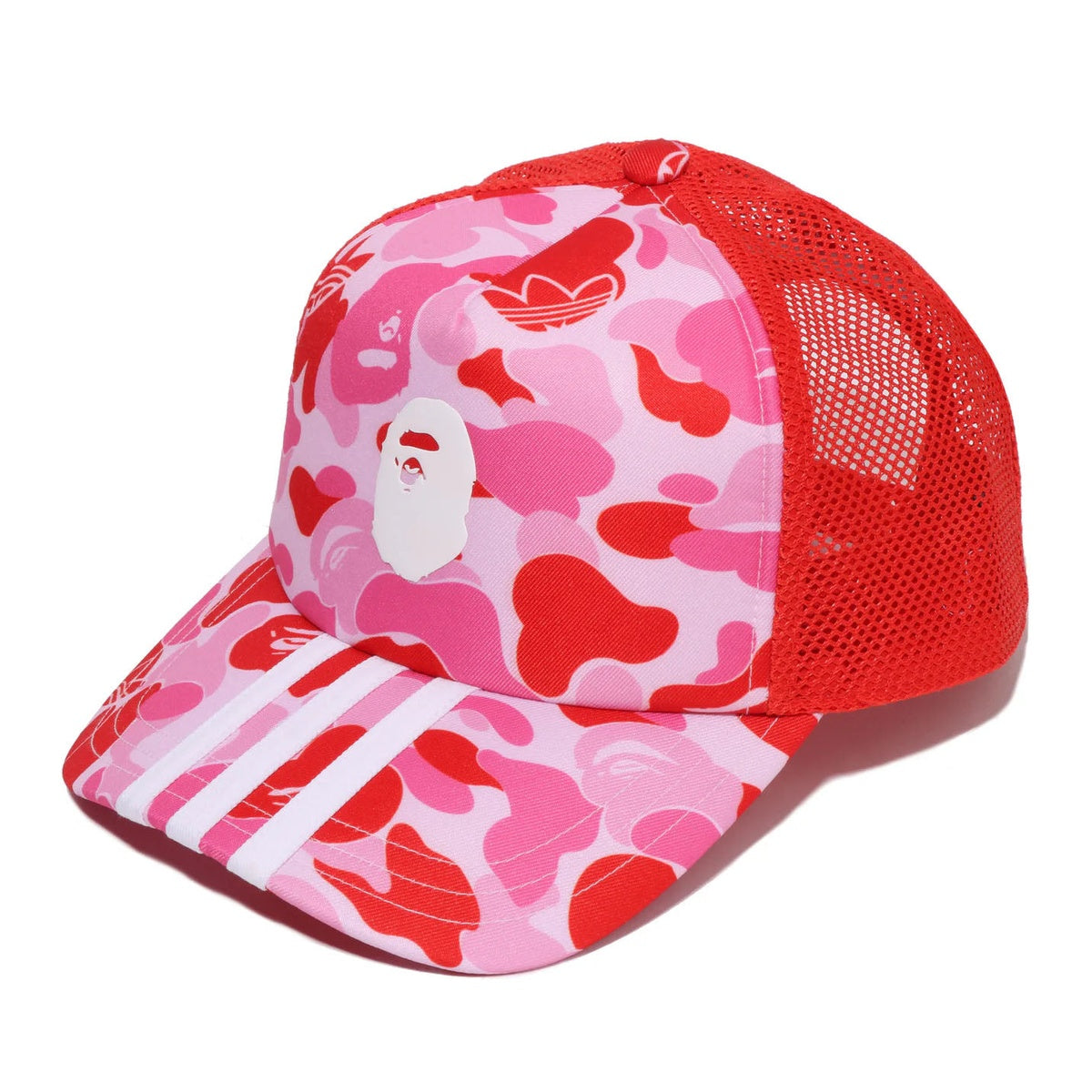 A BATHING APE BAPE ADIDAS World Cup Pack CAMO MESH CAP PINK
