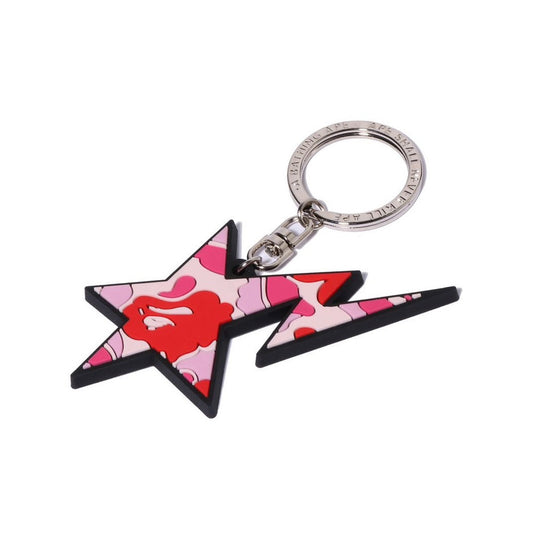 A BATHING APE BAPE ABC CAMO STA RUBBER KEYCHAIN PINK