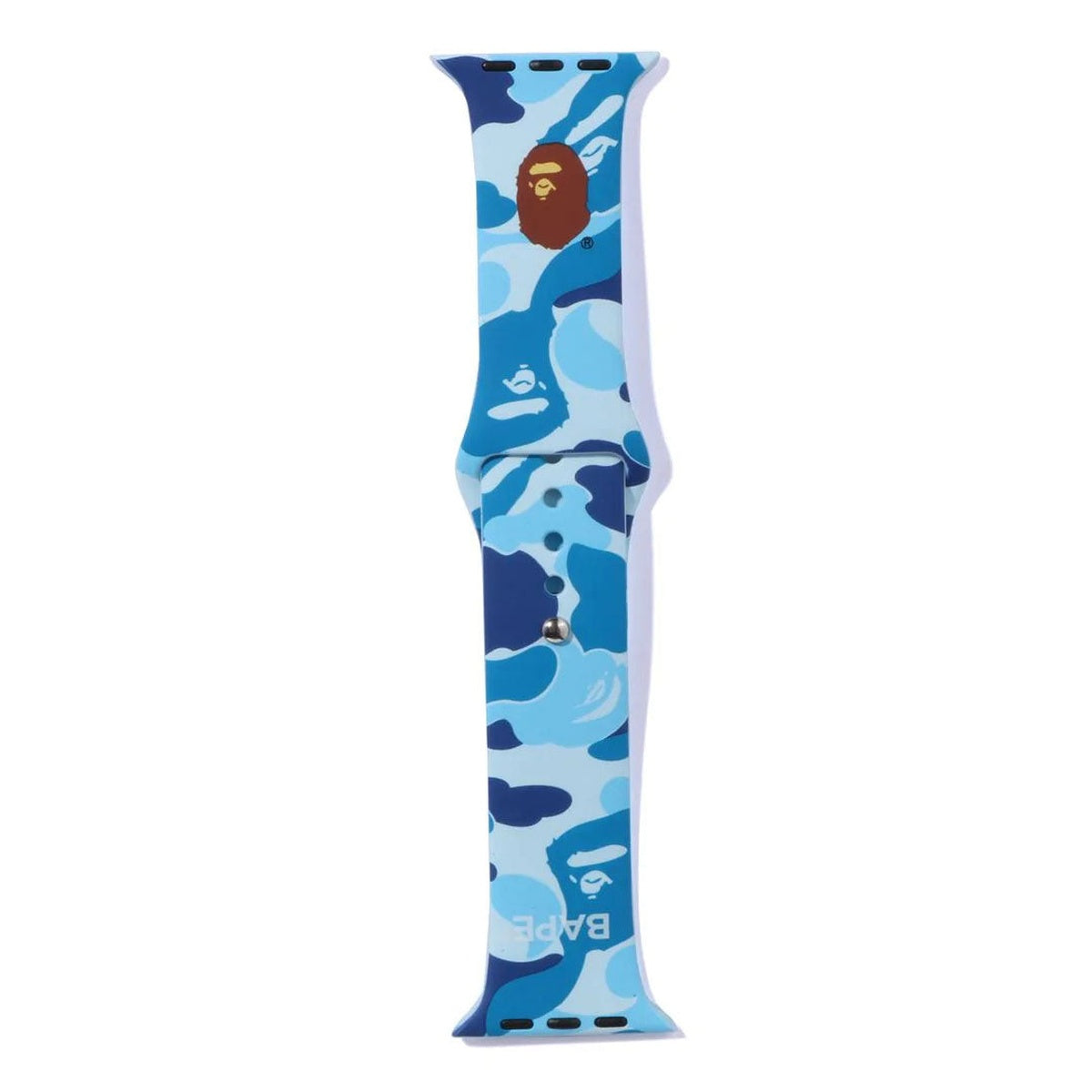 A BATHING APE BAPE ABC CAMO WATCH BAND FOR APPLE WATCH BLUE