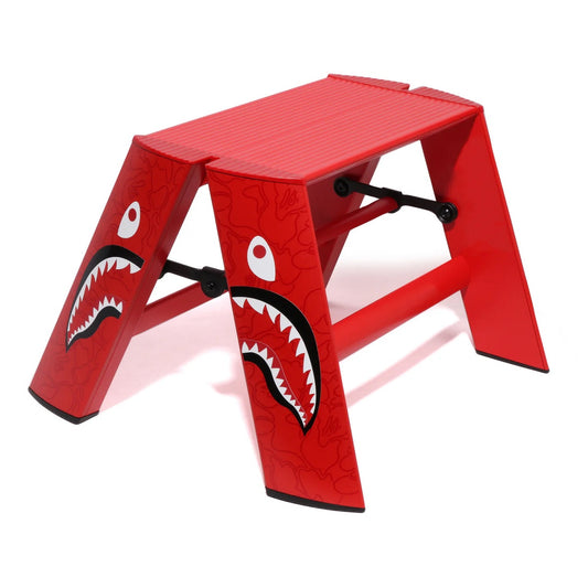 A BATHING APE BAPE LUCAMO - SHARK 1 STEP RED