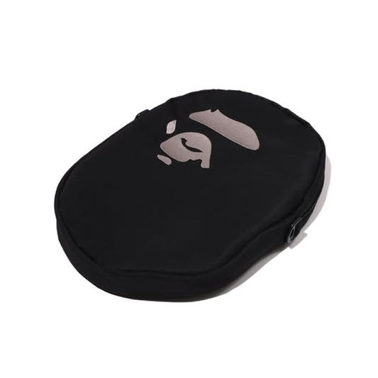 A BATHING APE BAPE BIG APE HEAD SHOULDER BAG BLACK