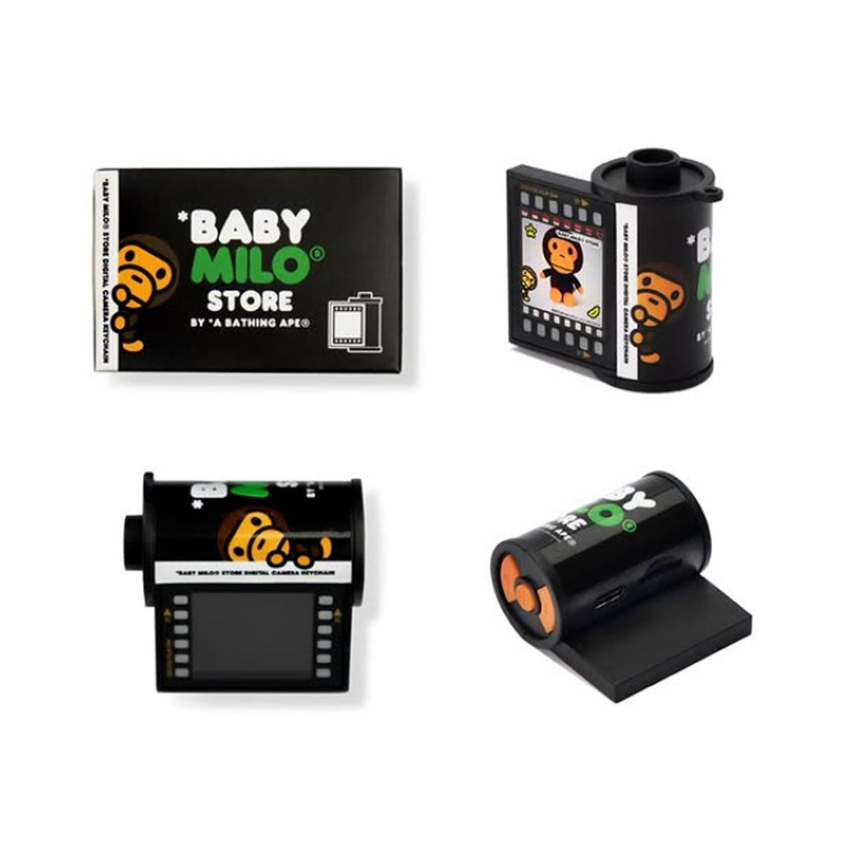 A BATHING APE BAPE BABY MILO STORE BABY MILO BLIND BOX DIGITAL CAMERA KEYCHAIN
