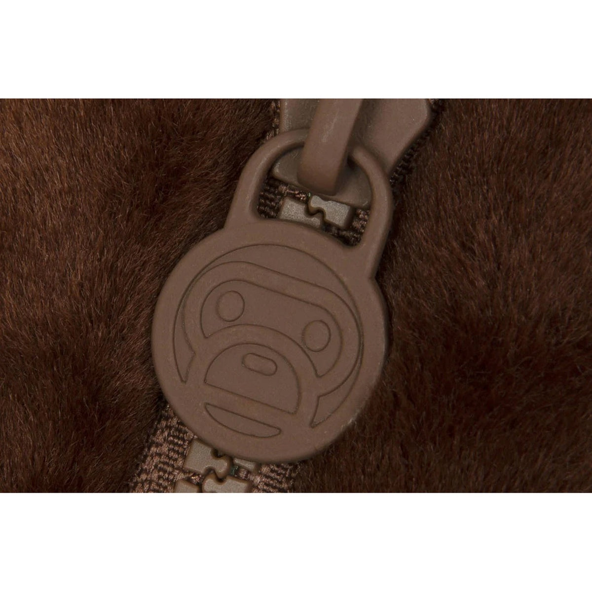 A BATHING APE BAPE BABY MILO STORE BABY MILO PLUSH BACKPACK BROWN