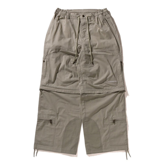 A BATHING APE BAPE HEAVY WASHED MULTI POCKET RELAXED FIT CARGO PANTS BEIGE