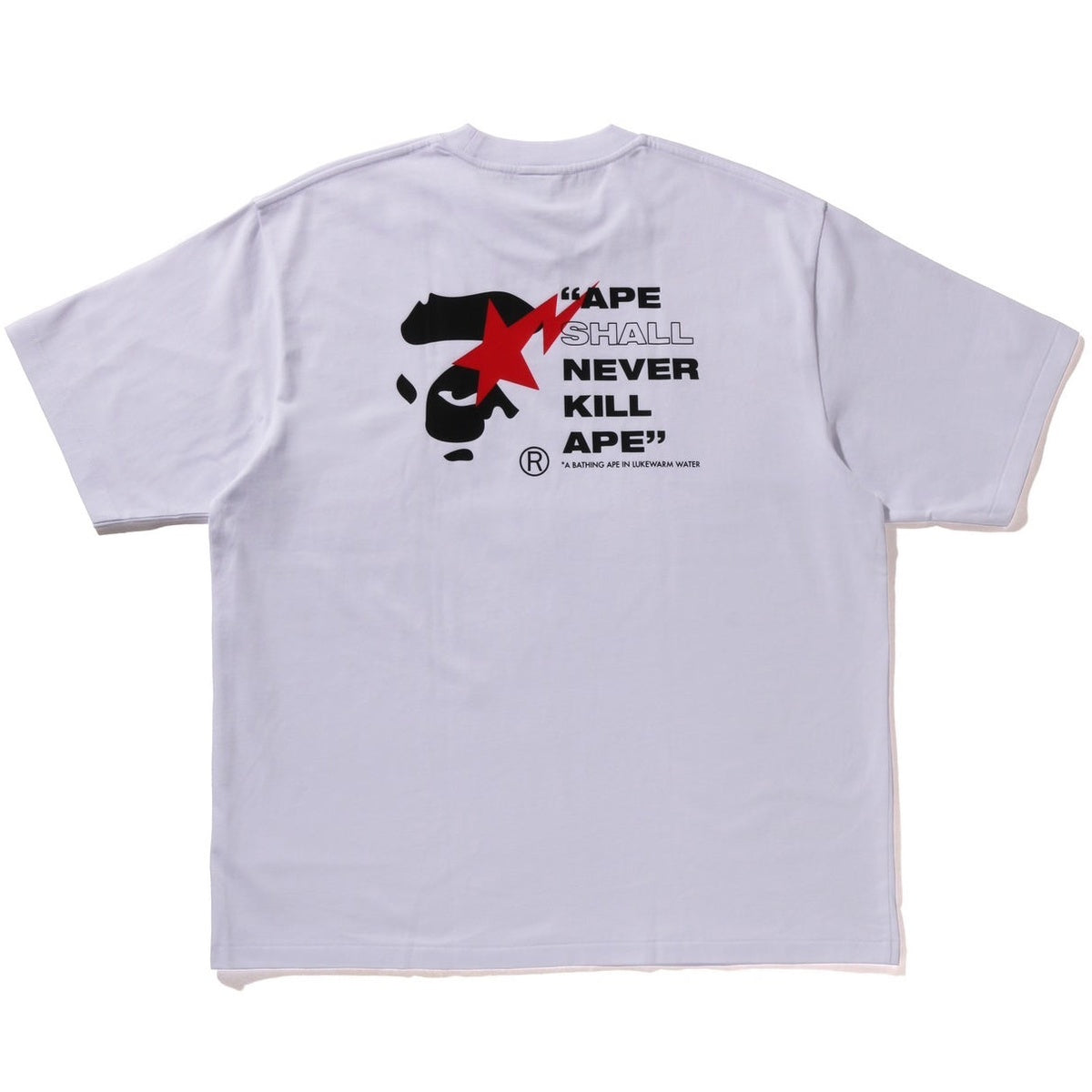 A BATHING APE BAPE STA APE FACE RELAXED FIT TEE WHITE