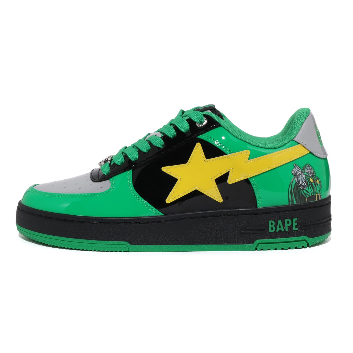A BATHING APE BAPE STA BAPE F4 MARVEL THE FANTASTIC 4 DR.DOOM GREEN