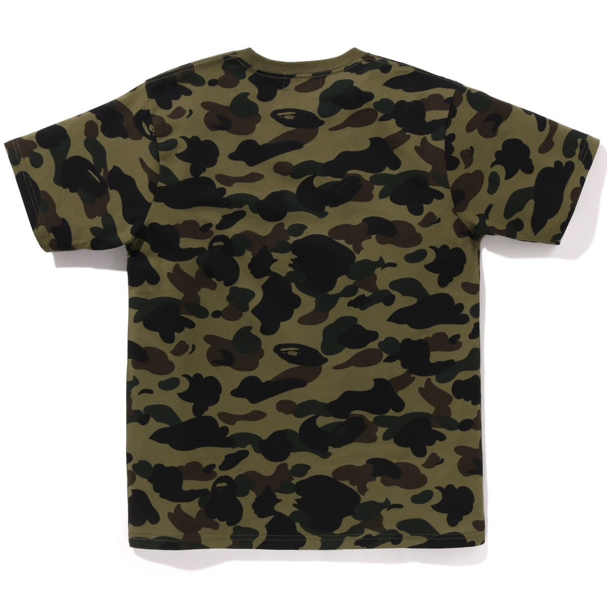 A BATHING APE BAPE 1st CAMO ONE POINT TEE GREEN