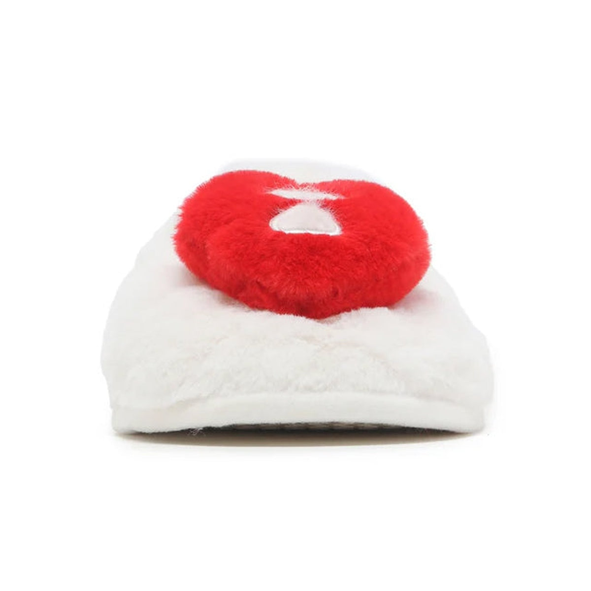 A BATHING APE BAPE APEE HEART FURRY SLIPPER WHITE