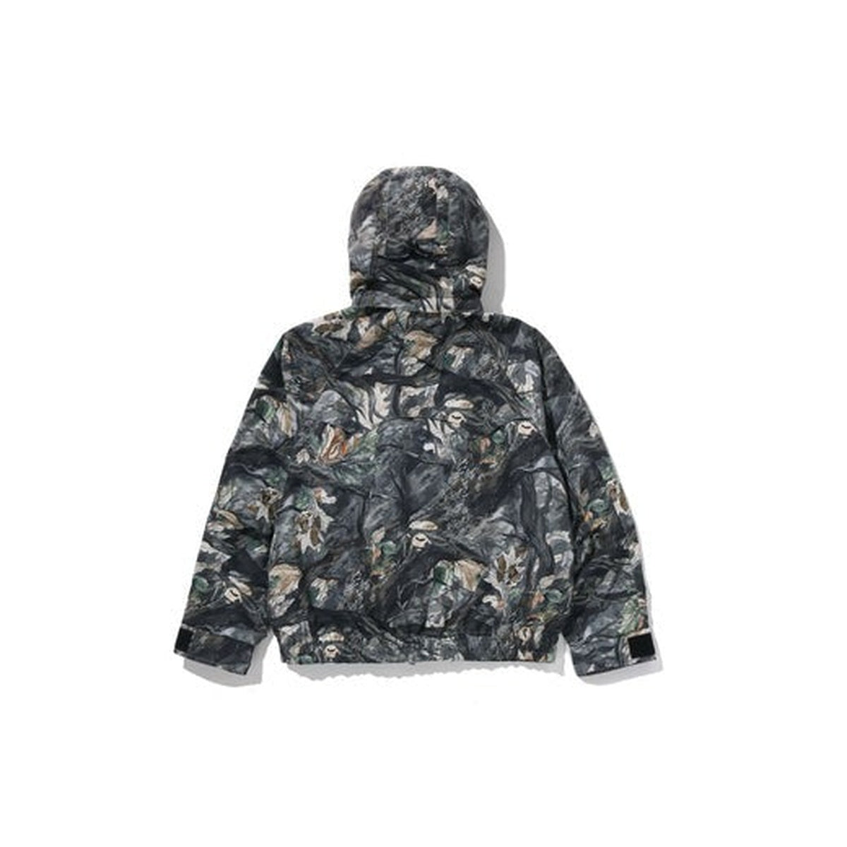 A BATHING APE BAPE TREE EDGE CAMO HOODED SNOWBOARD JACKET BROWN