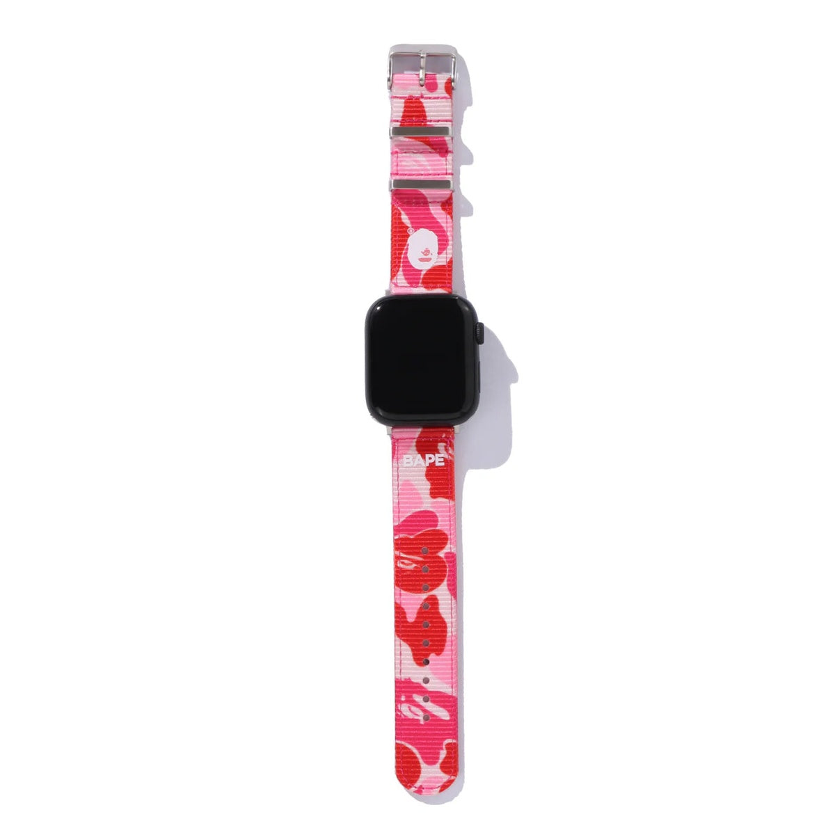 A BATHING APE BAPE ABC CAMO NATO BAND FOR APPLE WATCH PINK