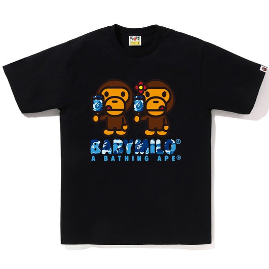 A BATHING APE BAPE ABC CAMO BABY MILO ICE POP SUMMER TEE BLACK