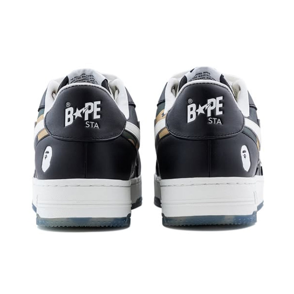 A BATHING APE BAPE STA ICON #2 BLACK