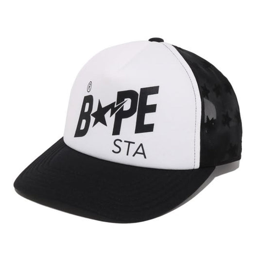 A BATHING APE BAPE STA MESH CAP BLACK