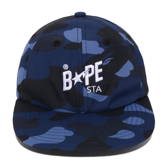A BATHING APE COLOR CAMO BAPE STA PANEL CAP NAVY