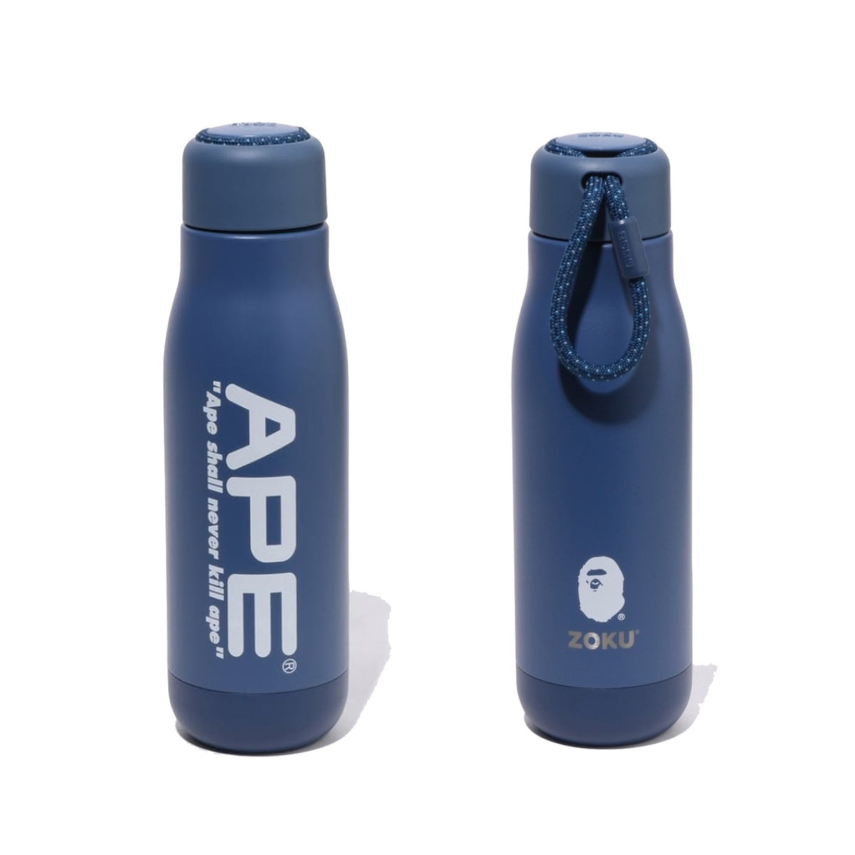 A BATHING APE BAPE ZOKU - 19OZ BOTTLE NAVY