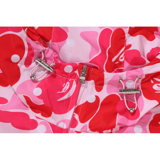 A BATHING APE BAPE ABC DOT HOODED JACKET PINK