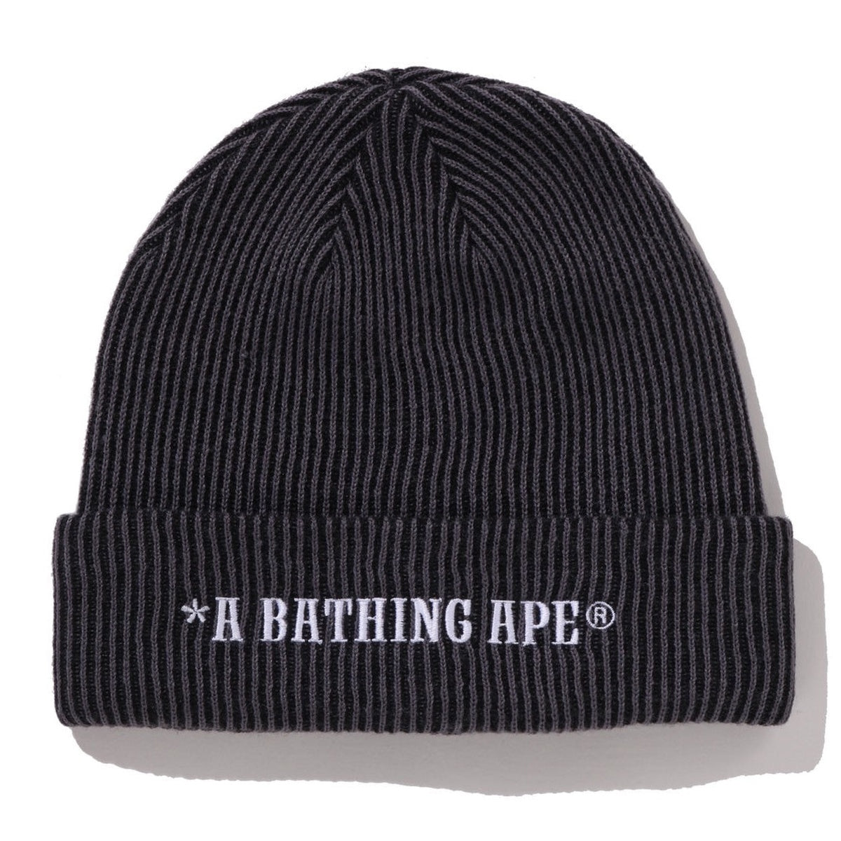 A BATHING APE BAPE A BATHING APE BAPE KNIT CAP BLACK