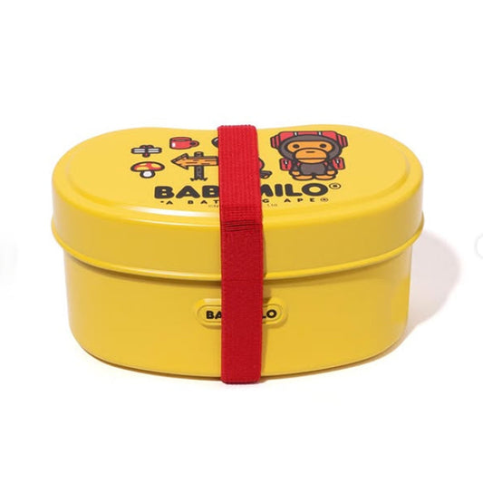 A BATHING APE BAPE KIDS BABY MILO MESS TIN LUNCH BOX YELLOW