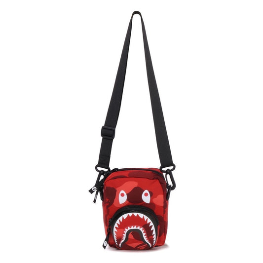 A BATHING APE BAPE COLOR CAMO MINI SHOULDER BAG RED