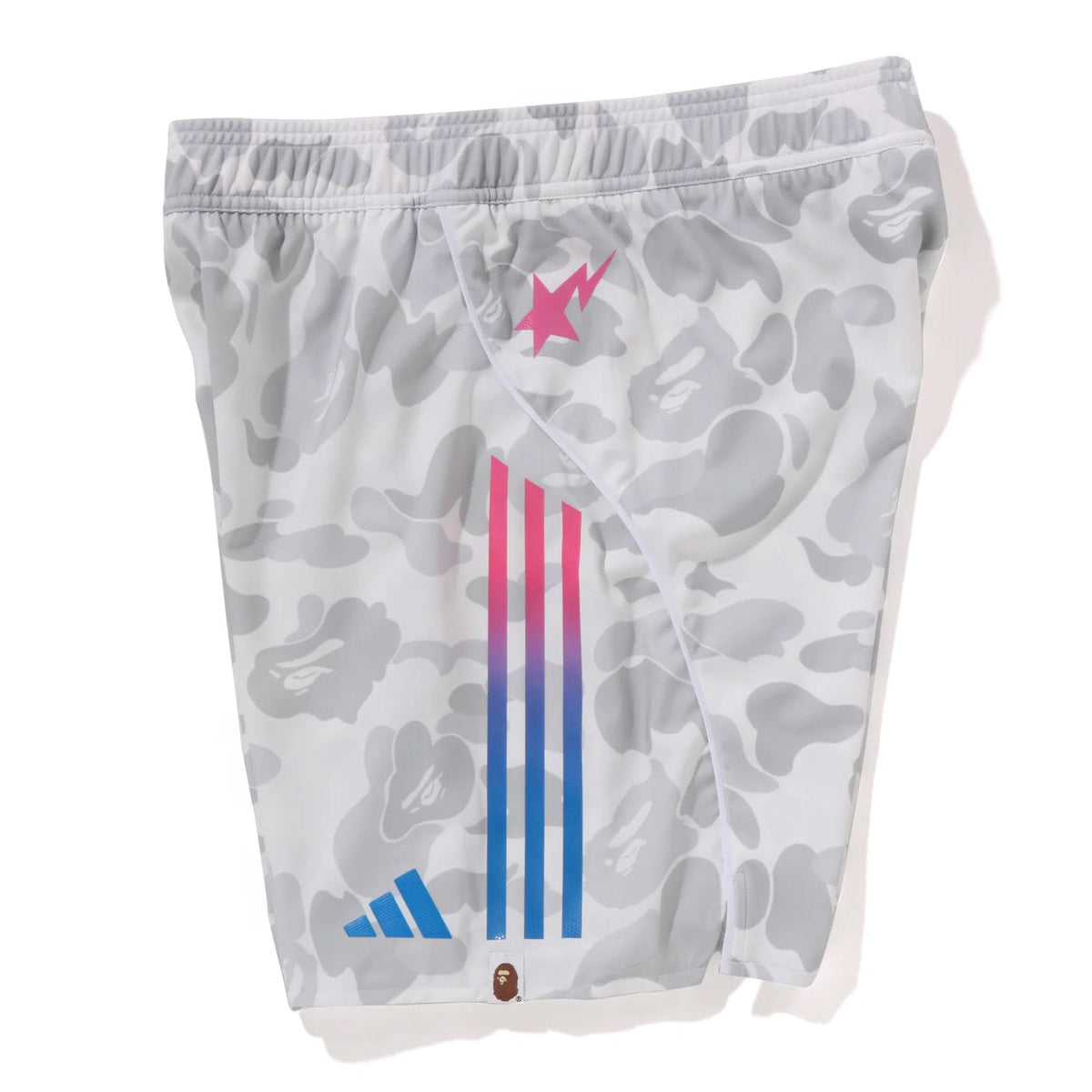 A BATHING APE BAPE ADIDAS - FB SHORTS WHITE