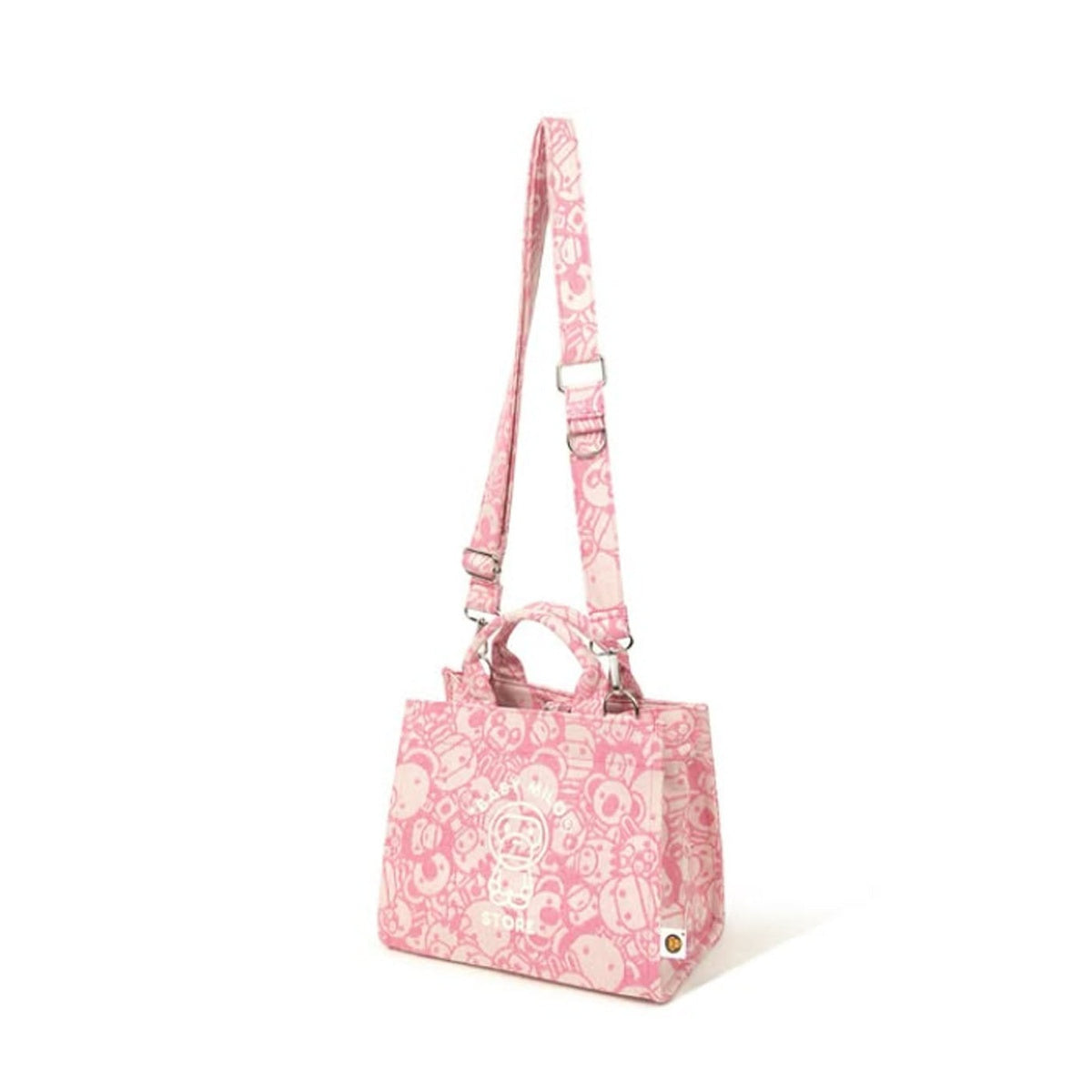 A BATHING APE BAPE BABY MILO STORE BABY MILO SMALL TOTE BAG #1 / #2 PINK