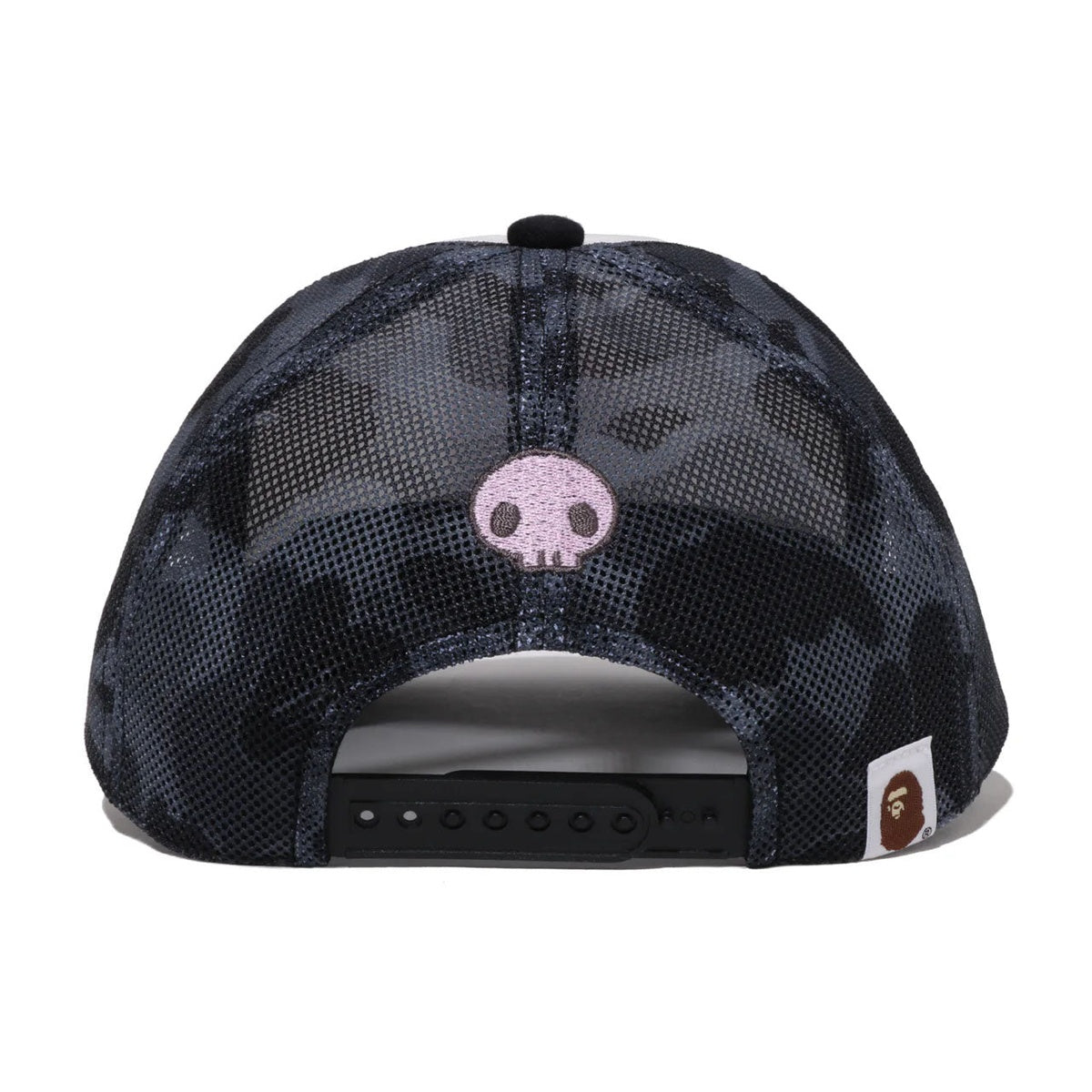 A BATHING APE BAPE SANRIO CHARACTERS MESH CAP KUROMI BLACK