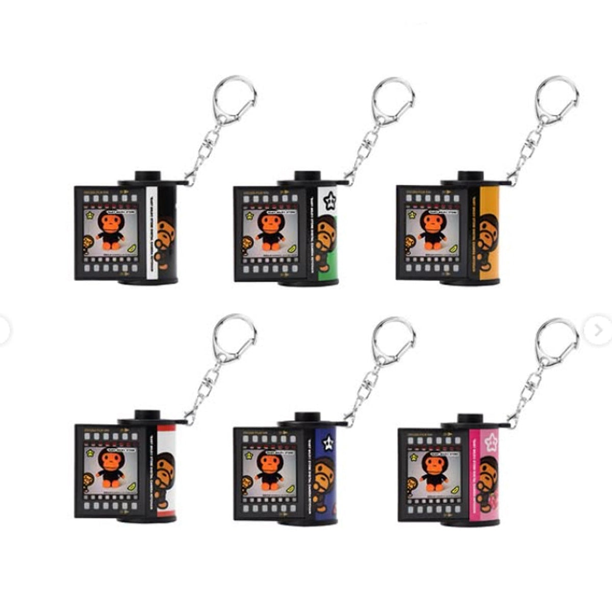 A BATHING APE BAPE BABY MILO STORE BABY MILO BLIND BOX DIGITAL CAMERA KEYCHAIN
