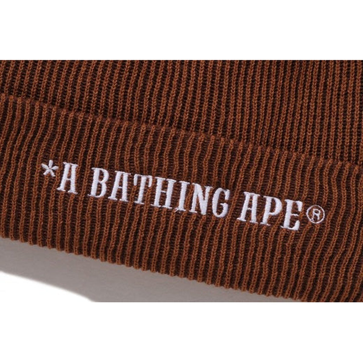 A BATHING APE BAPE A BATHING APE BAPE KNIT CAP BROWN