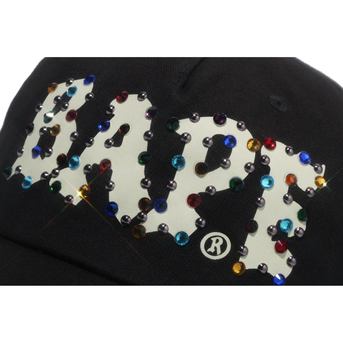 A BATHING APE BAPE COLOR STONE PANEL CAP BLACK