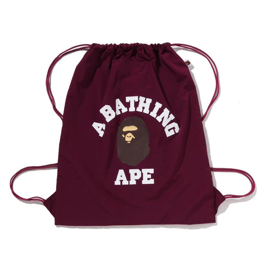 A BATHING APE BAPE COLLEGE KNAPSACK RED