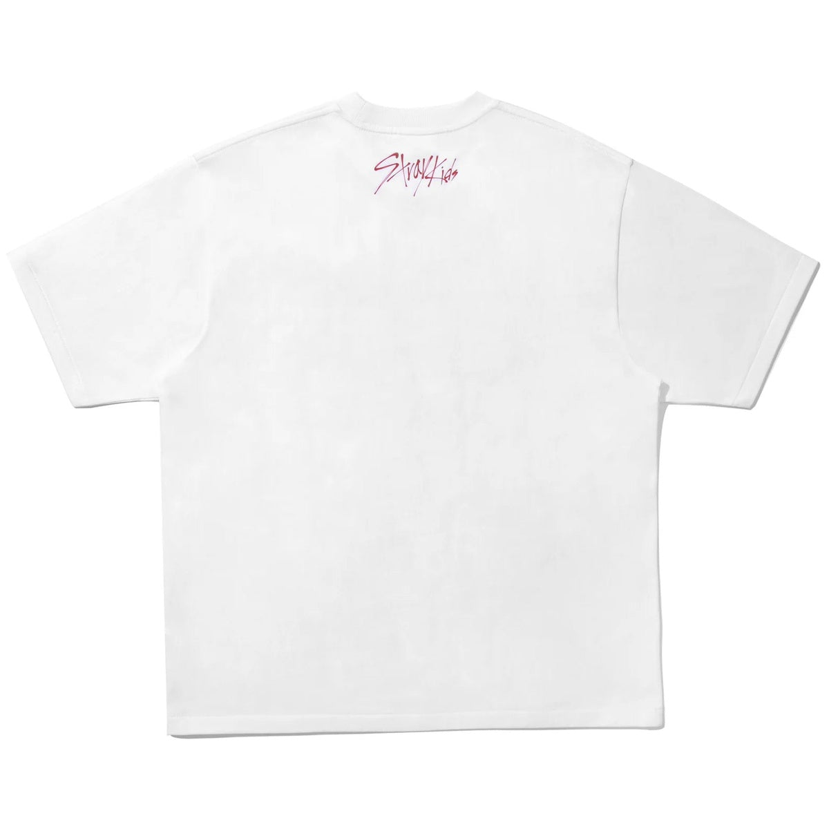 A BATHING APE BAPE STRAYKIDS WOLF CHAN COLLEGE TEE WHITE
